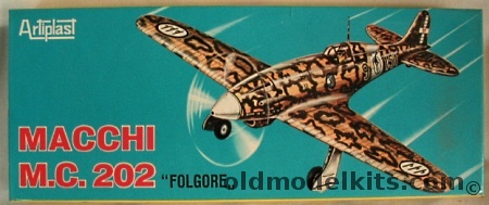 Artiplast 1/50 Macchi MC-202 Folgore plastic model kit